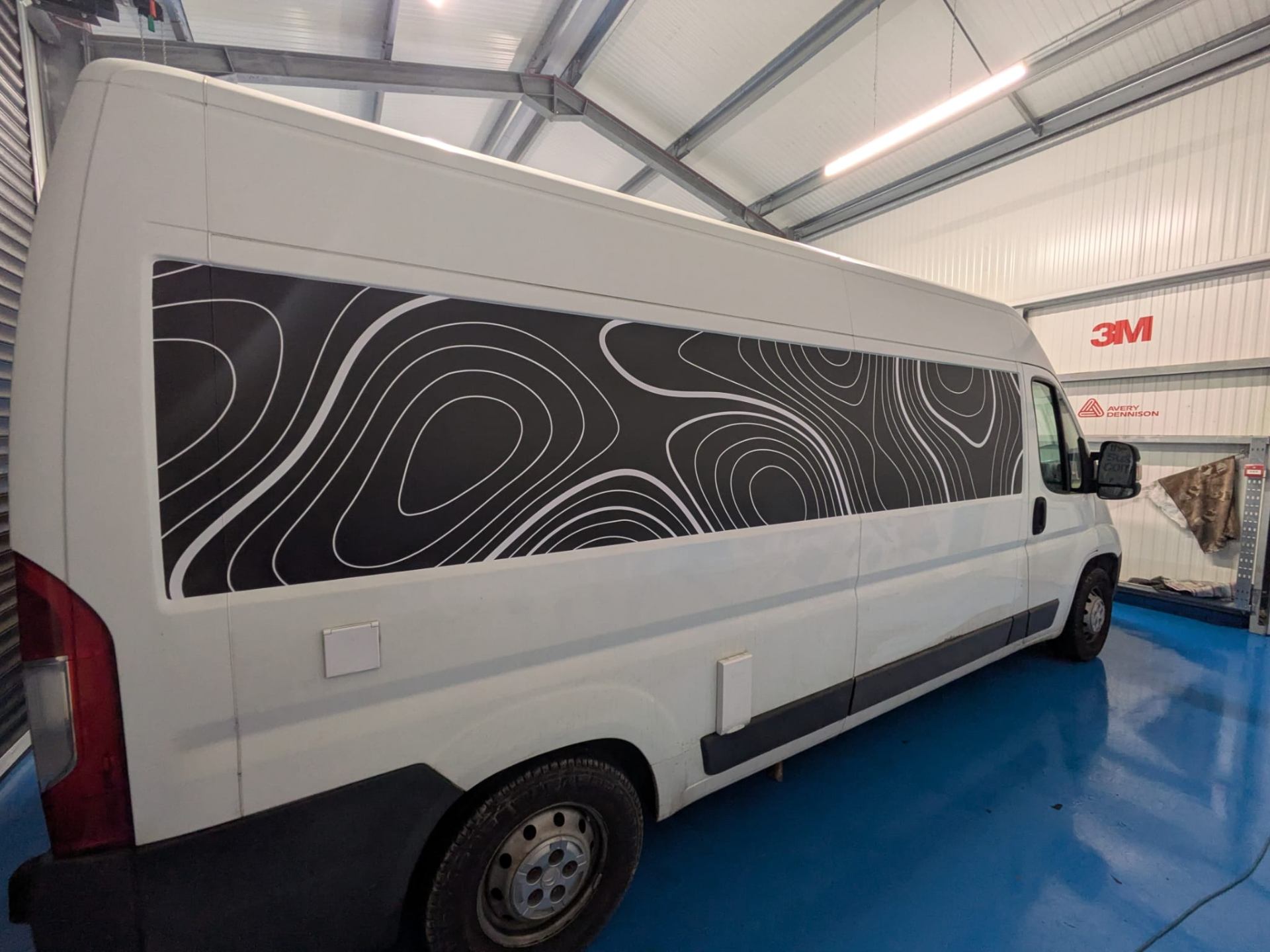 digitally printed vinyl graphics to the recess inlays of this signwritten campervan conversion